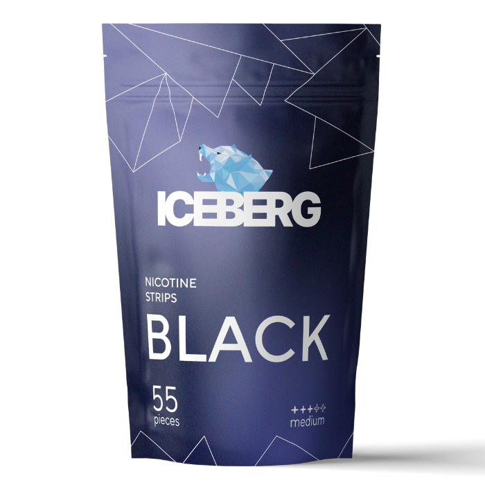ICEBERG Nicotine Cotton Strips Black