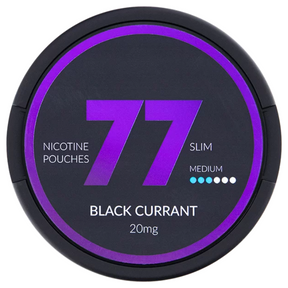 77 POUCHES Black Currant – 20mg/g