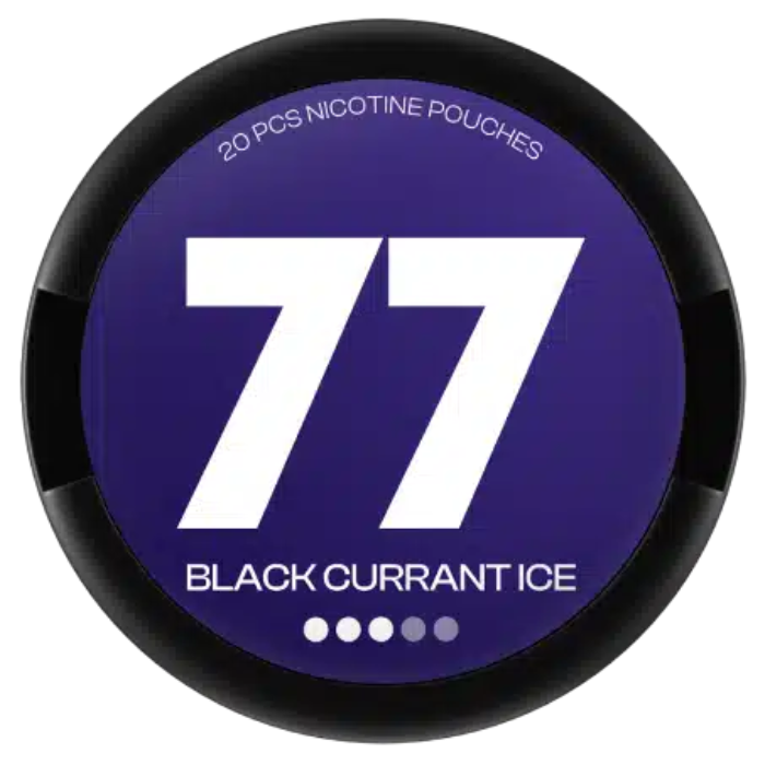 77 POUCHES Black Currant – 20mg/g