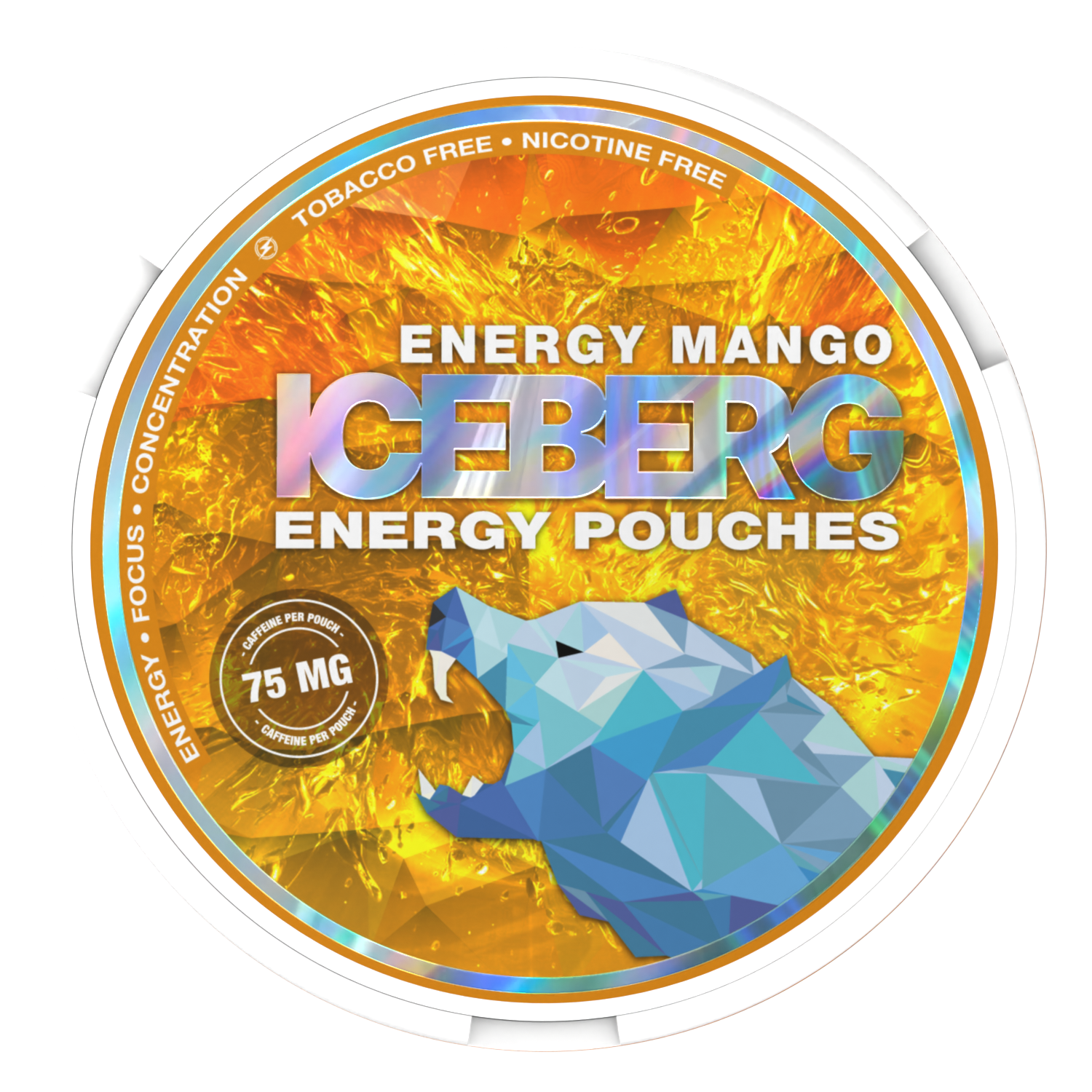 ICEBERG Energy Pouches Energy Mango 75mg