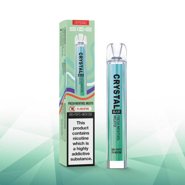 Crystal Bar Menthol Mojito Disposable Vape Buy Stock SKE Crystal Bar Fresh Menthol Mojito Crystal Bar Menthol Mojito Disposable Vape Buy Stock SKE Crystal Bar Fresh Menthol Mojito