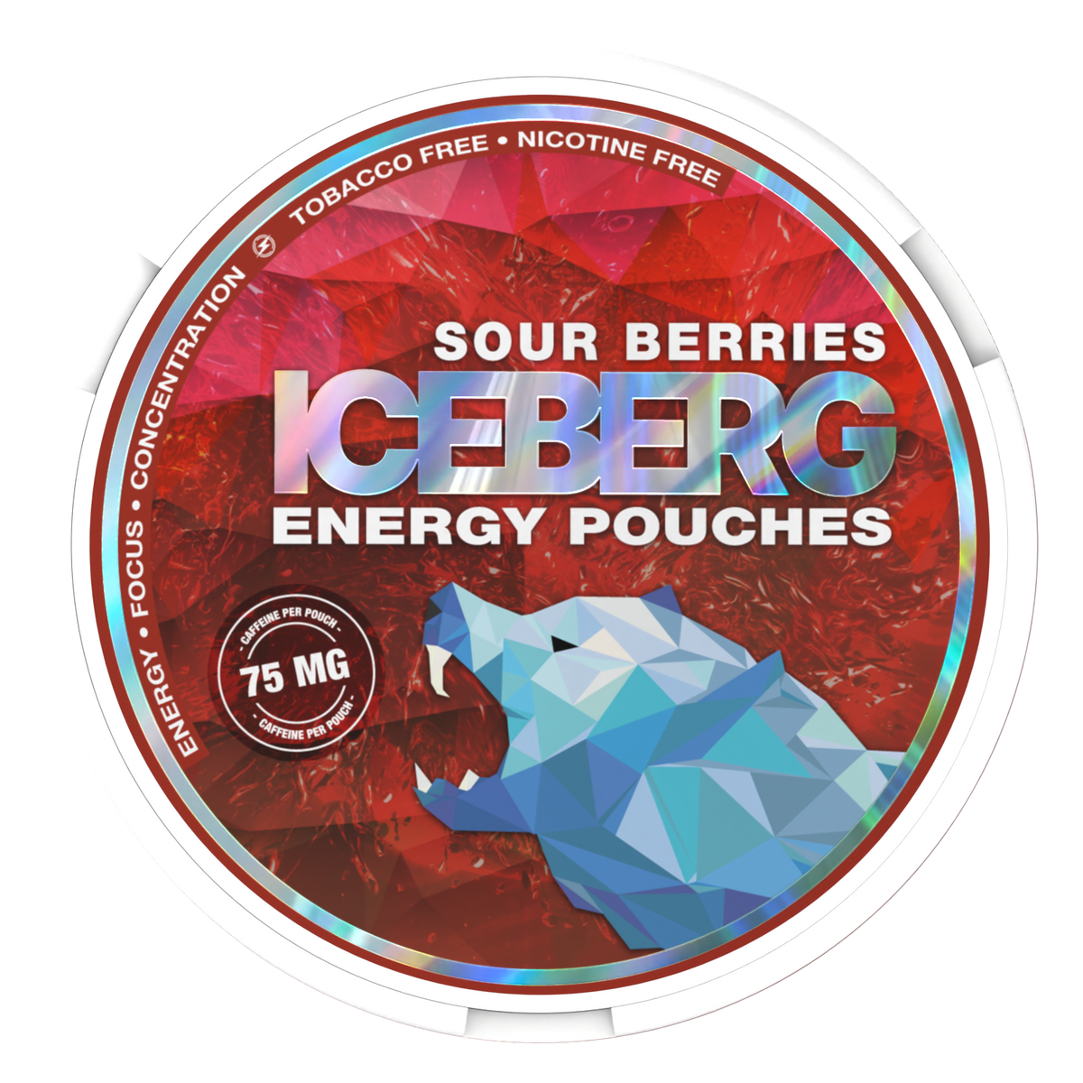 ICEBERG Energy Pouches Sour Berries 75mg