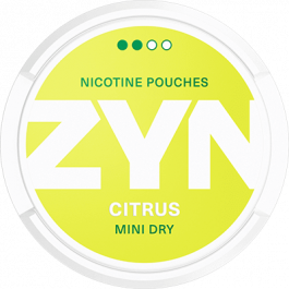 ZYN Citrus Mini Dry – 7,5 mg/g ( 3mg /pouch)