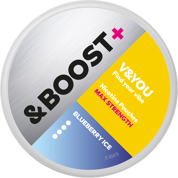 V&YOU Boost + lód jagodowy - 15mg/g