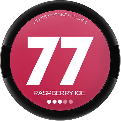 77 POUCHES Raspberry Ice