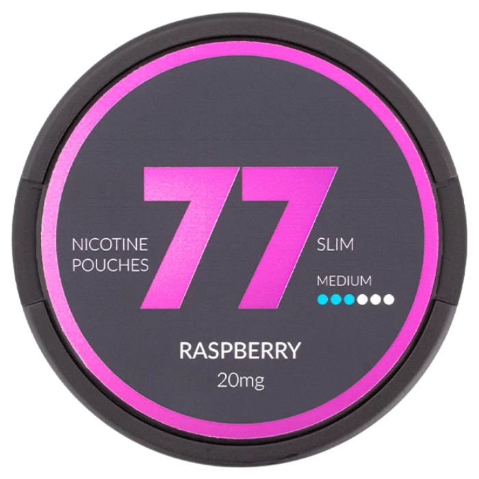 77 POUCHES Raspberry – 20mg/g