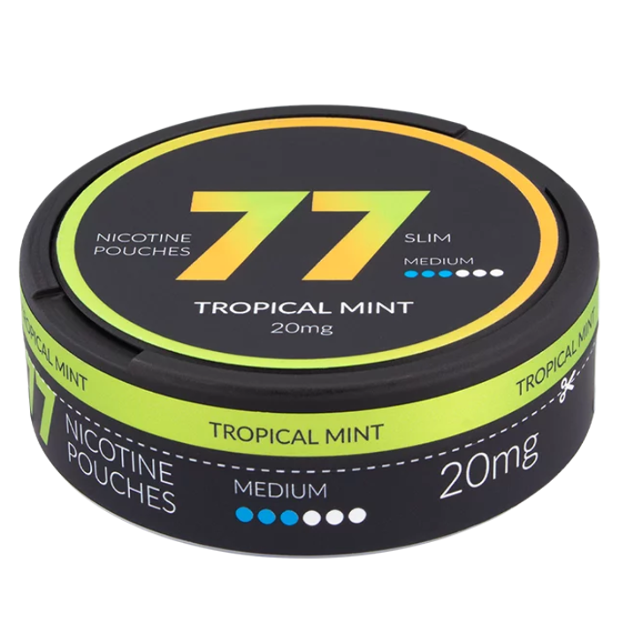 77 POUCHES Tropical Mint – 20mg/g