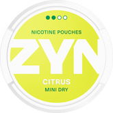 ZYN Citrus Mini Dry – 7,5 mg/g ( 3mg /pouch)