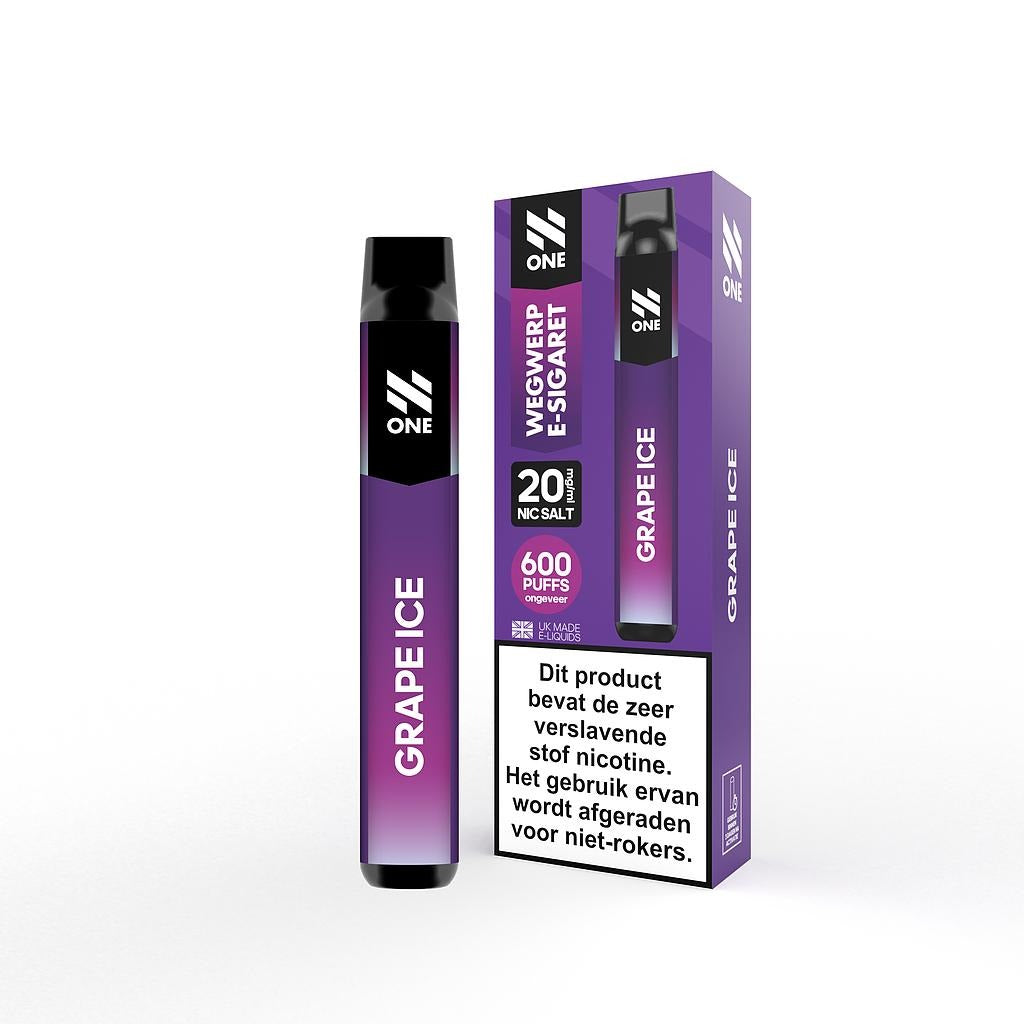 N-One disposable vape – Grape Ice 20mg
