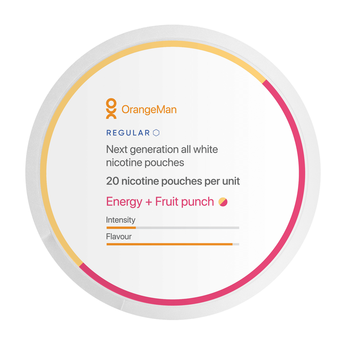 OrangeMan Energy + Fruit punch  – 8mg/g