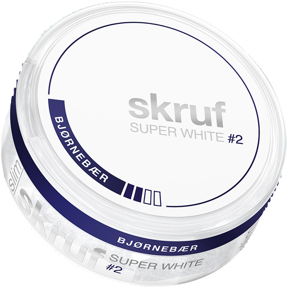 SKRUF Super White #2 Bjørnebær – 8mg/g